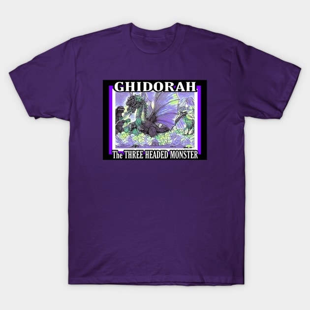 GHIDORAH THE THREE HEADED MONSTER T-Shirt by Robzilla2000